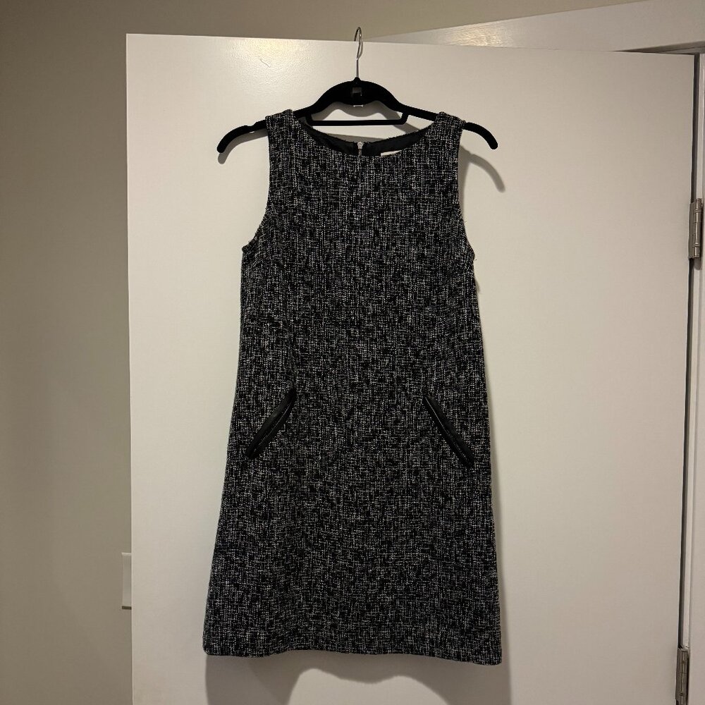 Loft Black/White Shift Dress
